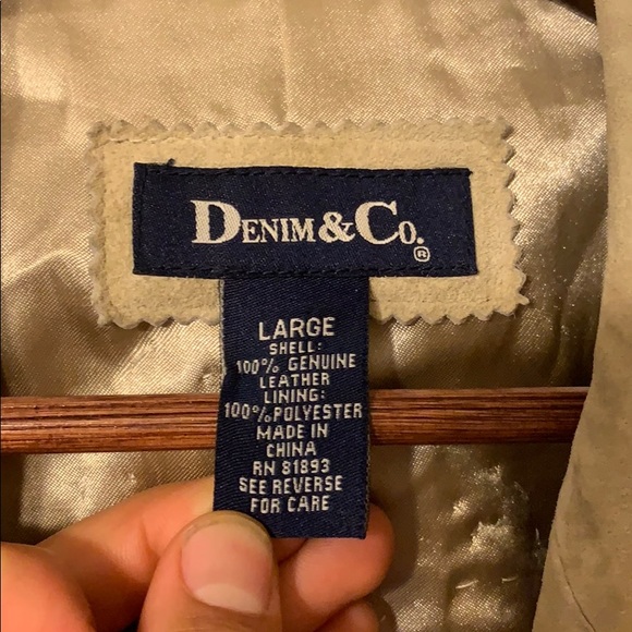 Leather Jacket with Vintage Native Thunderbird - Picture 5 of 5